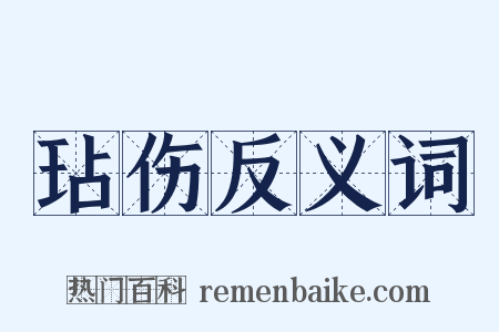 玷伤反义词是什么意思的图片